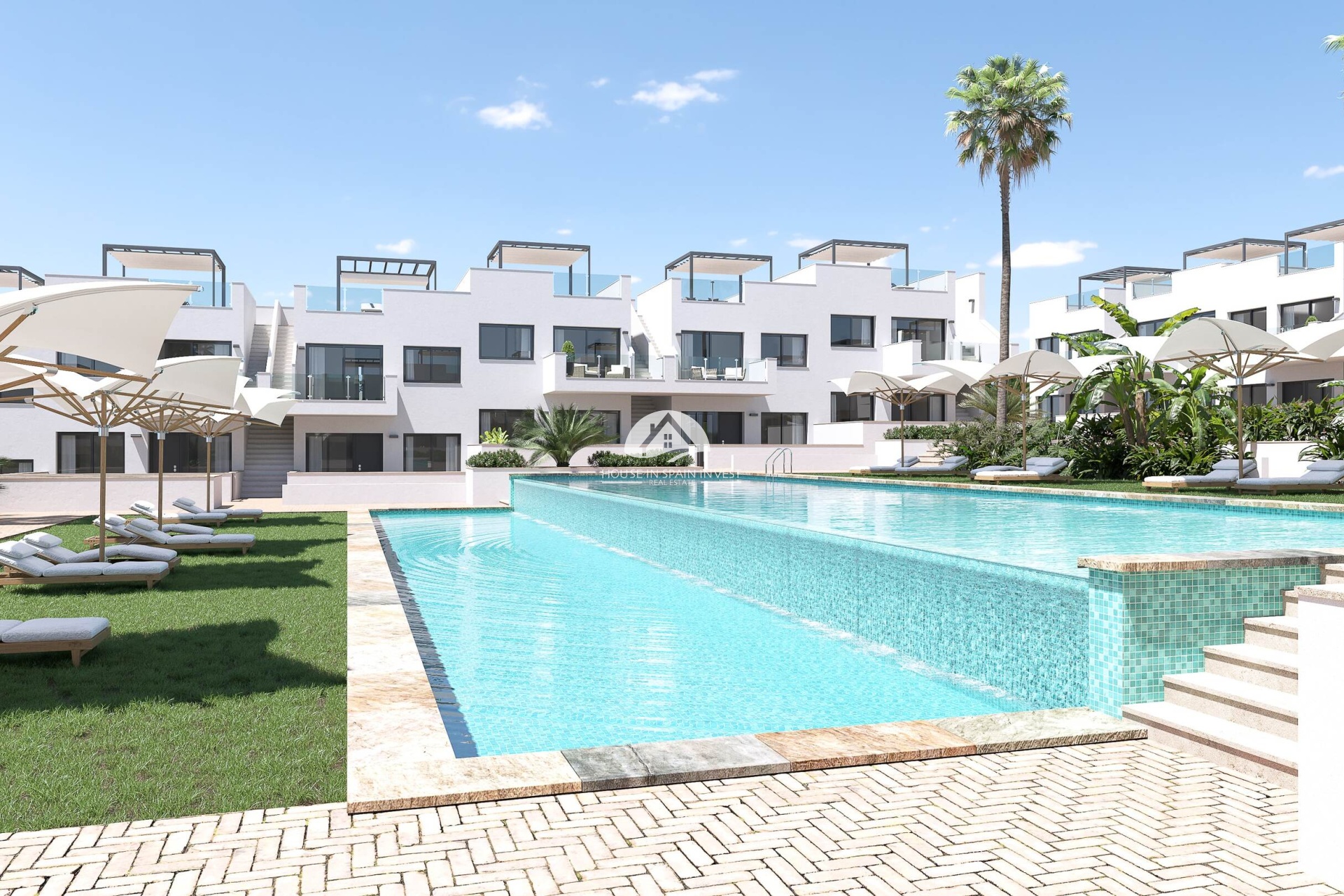 Nieuwbouw   - Gelijkvloerse bungalow - Torrevieja