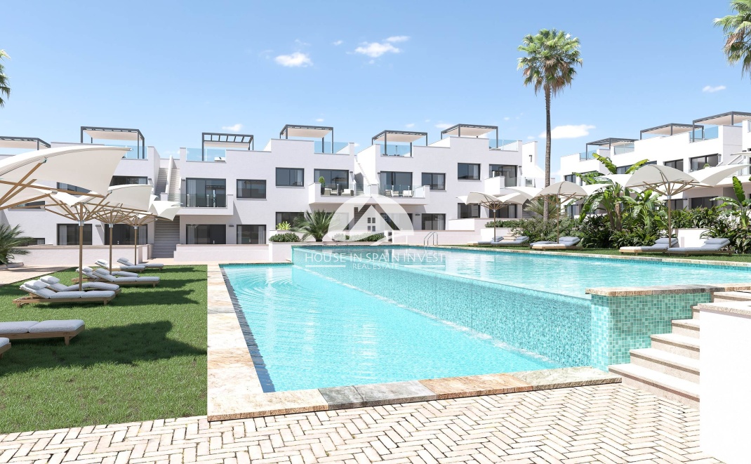 Nieuwbouw   - Gelijkvloerse bungalow - Torrevieja