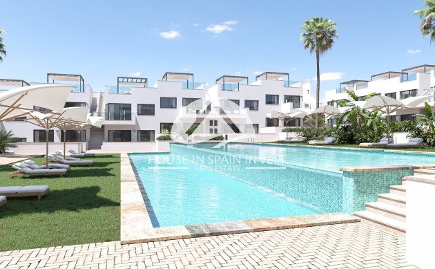 Nieuwbouw   - Gelijkvloerse bungalow - Torrevieja