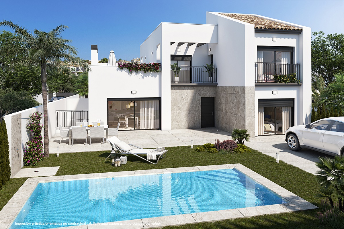 Mediterranean new build villas for sale in Ciudad Quesada, Rojales.