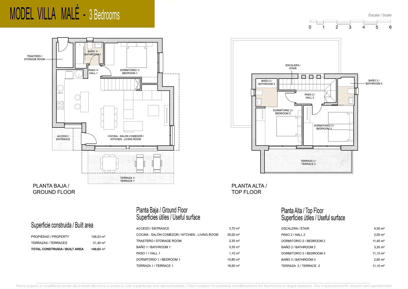 Floor plan Villa Male