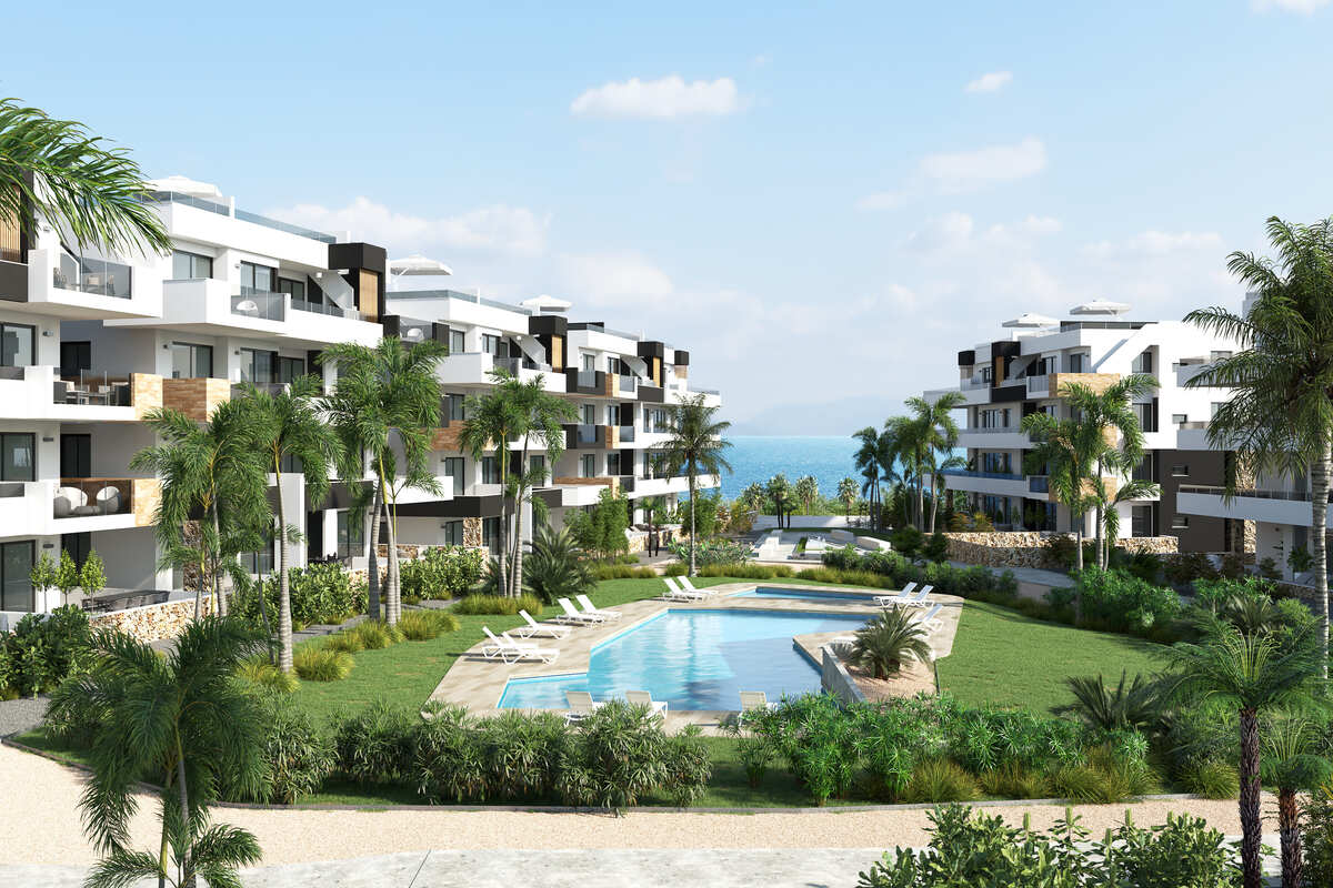 New-built apartments for sale in a stunning complex in Playa Flamenca.