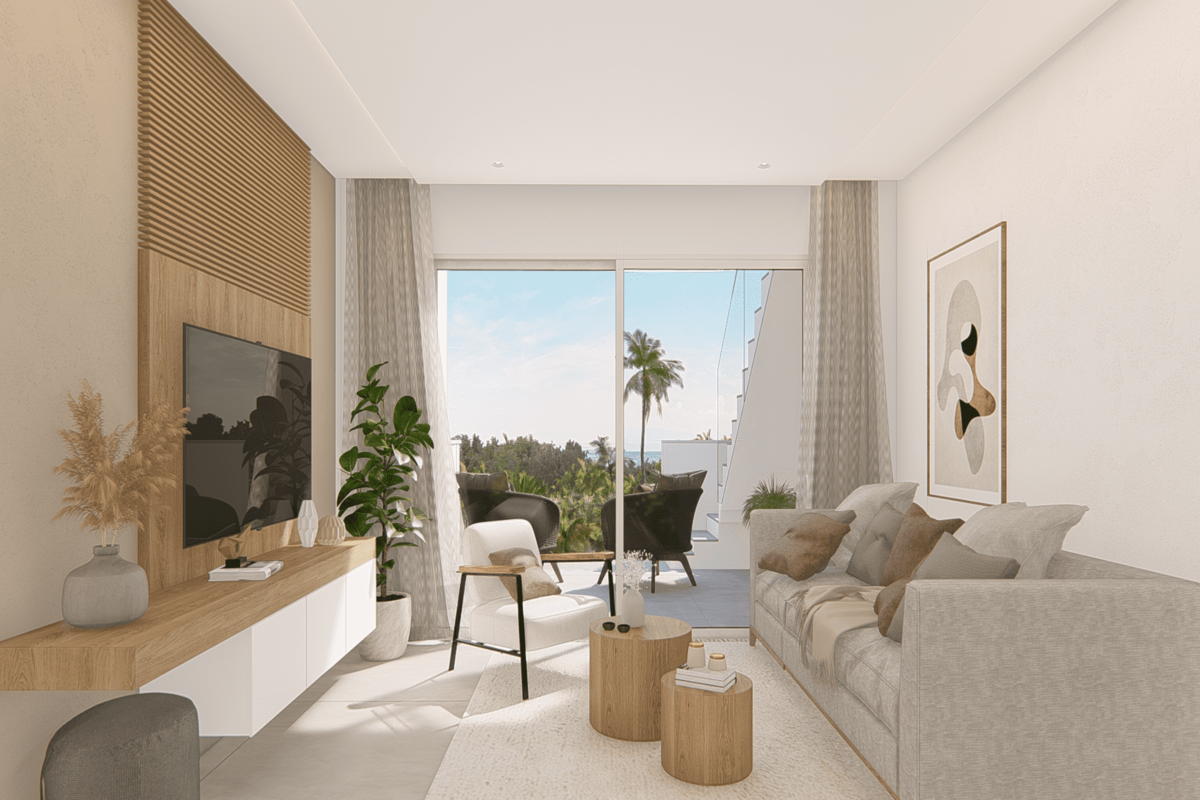 New-built penthouses for sale in a small-scale resort in El Raso, Guardamar del Segura.