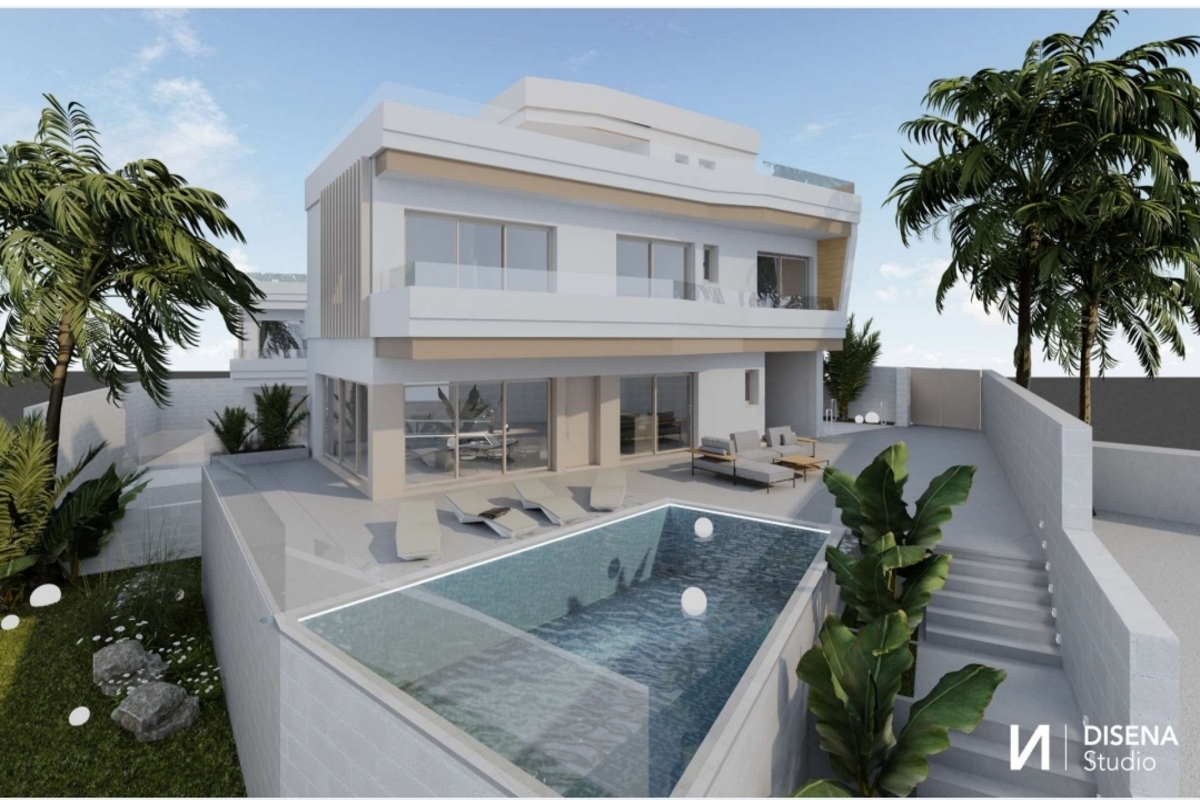 Luxe nieuwbouw villa’s te koop in een prachtige omgeving vlakbij het strand in Campoamor.