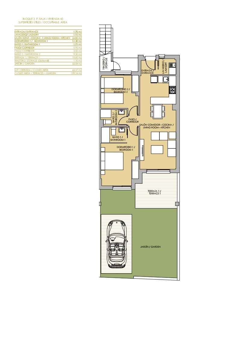 Floorplan apartment 43