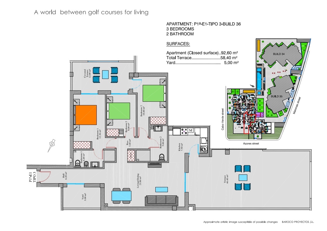 Floorplan Apt. 61 - 1st floor