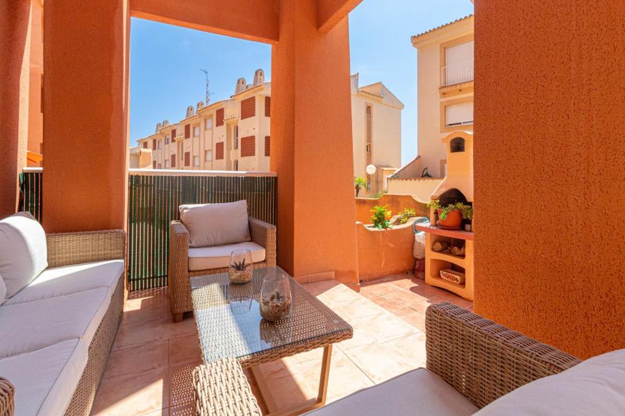 Ground floor duplex apartment for sale at 100m from the beach Aguamarina in Campoamor.