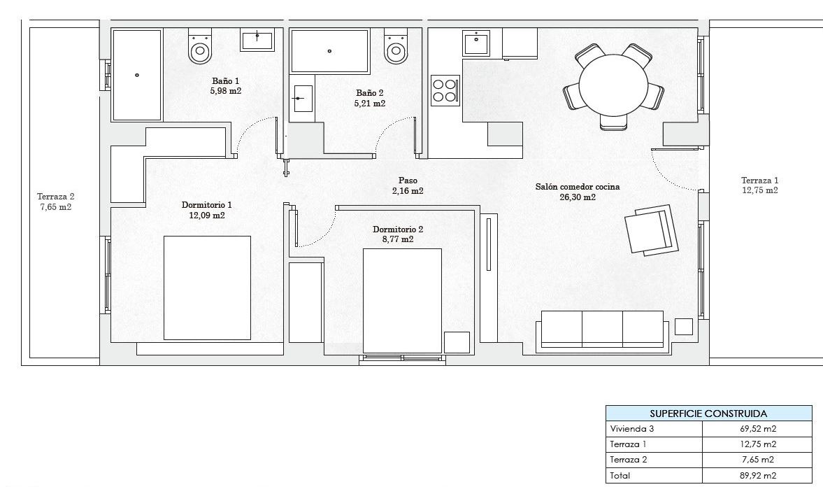Floor plan apartment 3