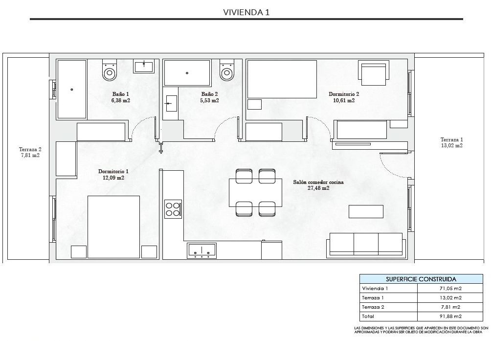 Floor plan apartment 1