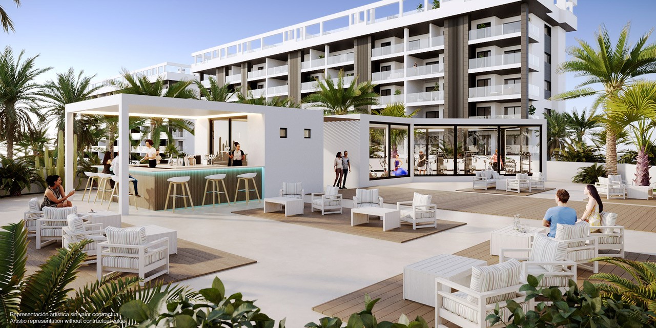 Nieuwbouw luxe appartementen te koop op een ideale locatie bij het strand in La Mata.
